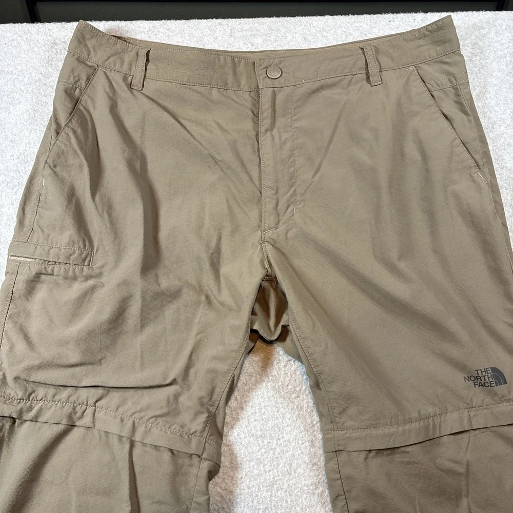 The North Face Pants Mens 38 (38x30)Brown Convertible Zip Off Hiking (Tiny Hole)